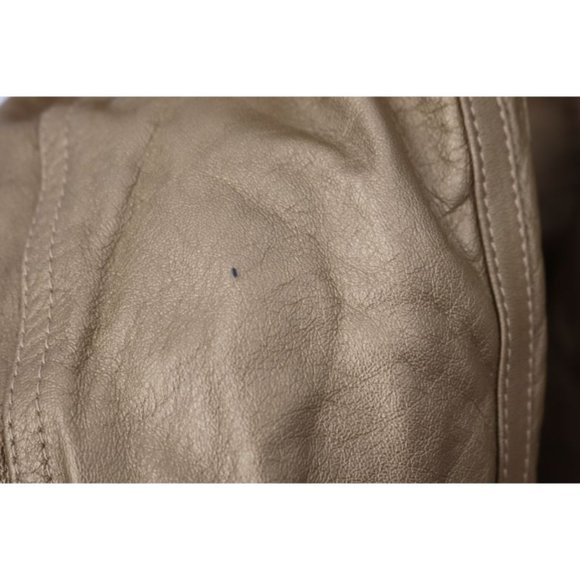 adidas women's size XS leather snap button closure jacket hooded gold trefoil - Picture 11 of 15